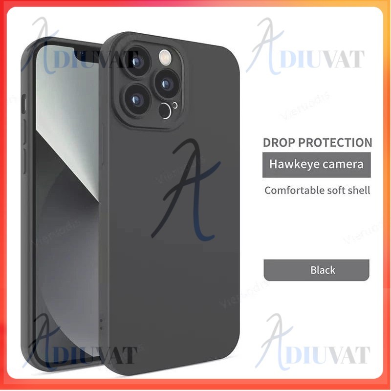 MURAH SOFTCASE FULL BLACK SAMSUNG A20S/A21S CASE MACARON PRO CAMERA HITAM POLOS