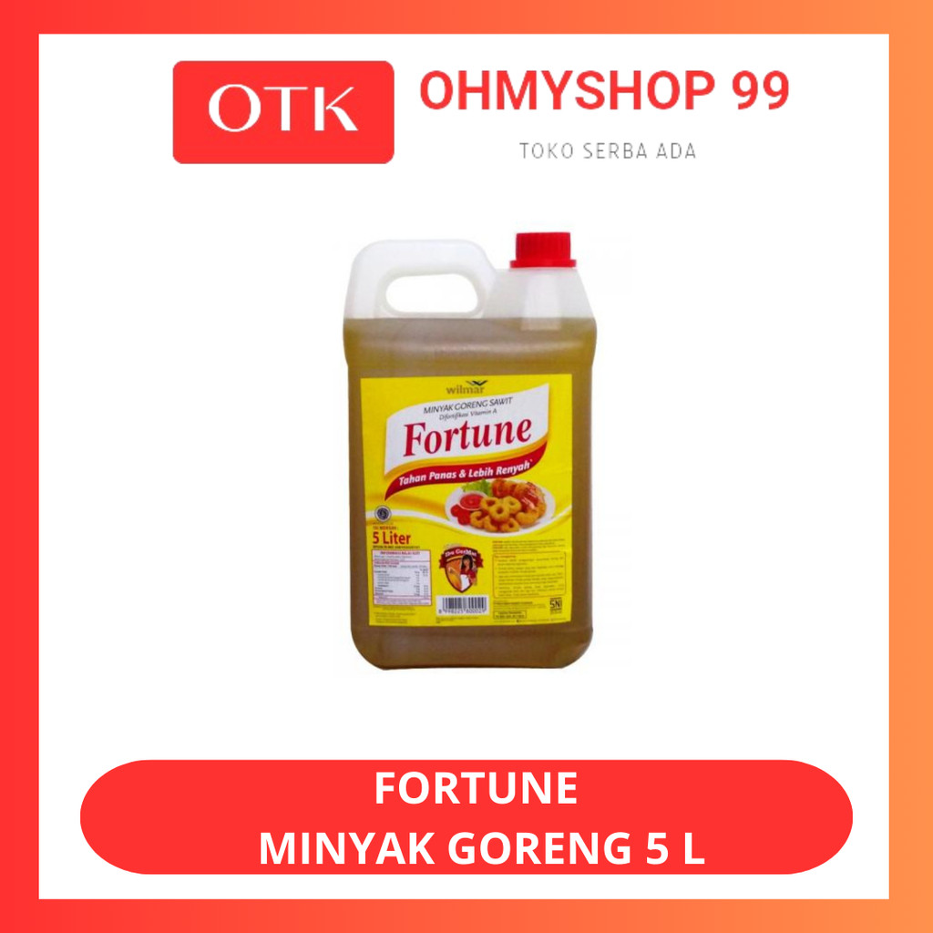 Fortune Minyak Goreng 5 Liter Jerycan
