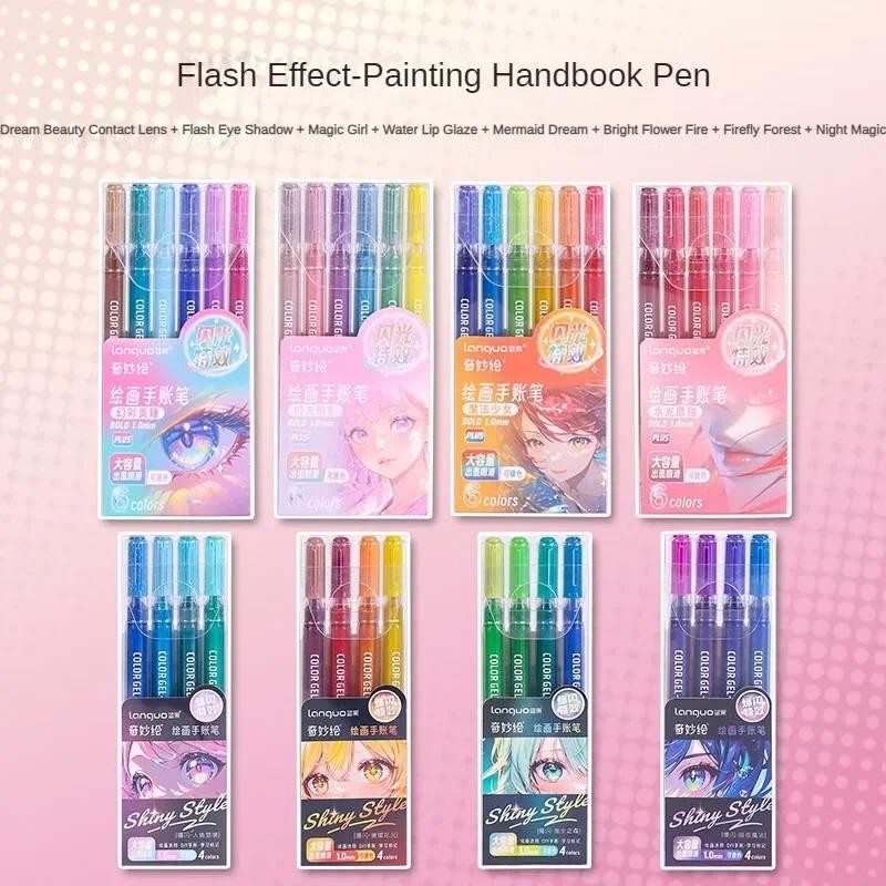 

4/99 Colors Glitter Acrylic Gel Pen Large Capacity 1.0mm/0.5mm Students Writing Pen Painting Drawing Art Markers School Supplies