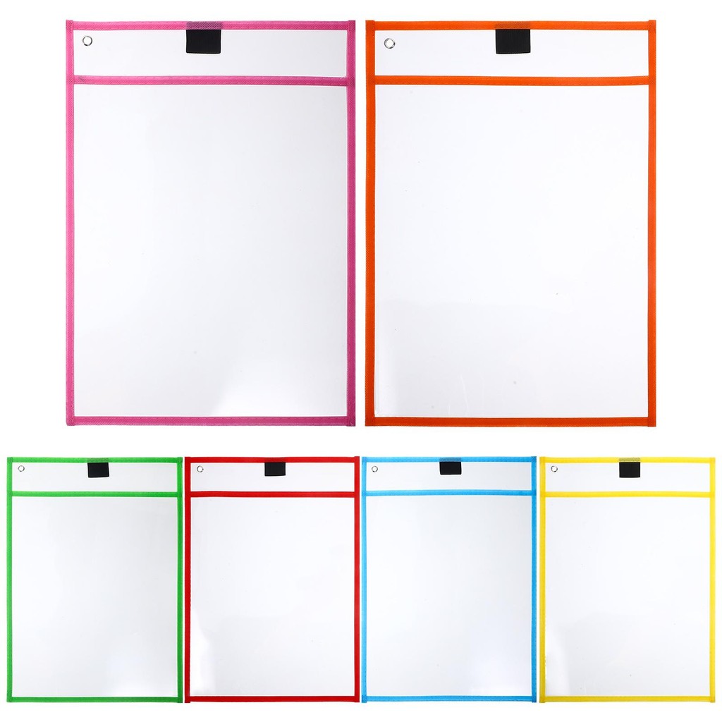 

6 Pcs Protective Paper Child Binder Clips Dry Erase Product Clear File Protector
