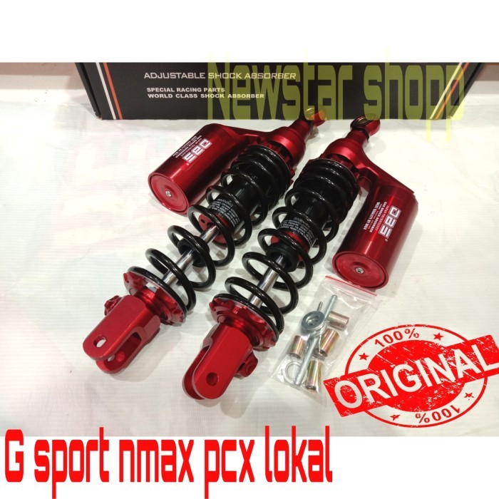 shock dbs g sport nmax pcx lokal tabung atas red black original