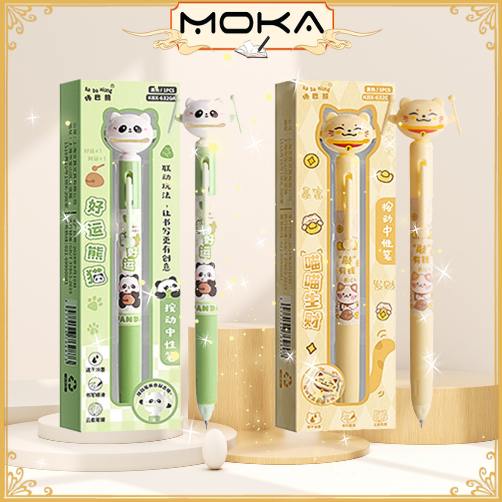 

MOKA PULPEN GEL MEKANIK PANDA DAN KUCING DRUMMER YANG LUCU BISA DIHAPUS TINTA HITAM MKP67