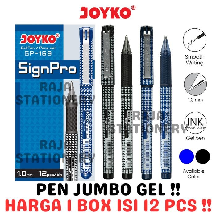 

JOYKO GEL PEN SIGN PRO 1.0 PULPEN PEN JOYKO JEL SIGNPRO GP-169 [12PCS] - BLACK