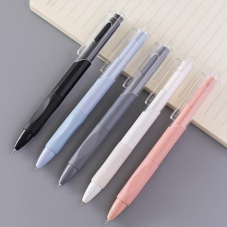 

3PCS Gel Pen Pulpen Gel Mekanik Retractable Pena Aesthetic Pen Korean Warna 0.5mm Pena Tanda Tangan rt