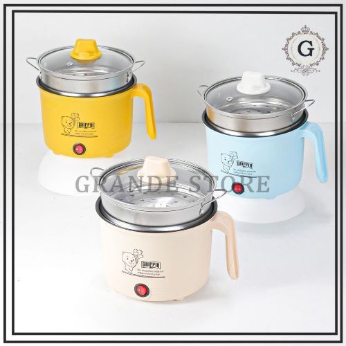 PANCI LISTRIK KUKUSAN STAINLESS STELL MULTI FUNGSI BERUANG/KOMPOR ELEKTRIK SERBAGUNA PEMANGGANG FRY 