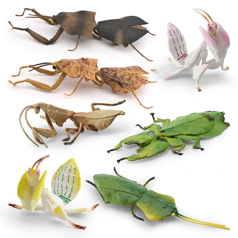 Simulated Insect Wild Animals Figurine Mantis Spider Orchid Mantis Plastics Animal Model Action Figu