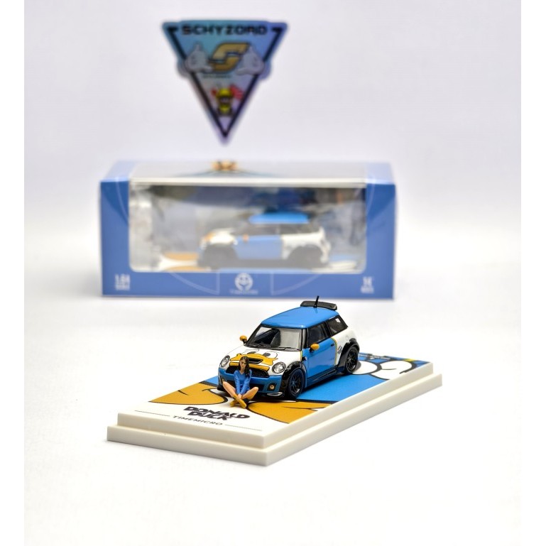 Time Micro Mini Cooper Donald Duck Model Girl Figure Limited Edition