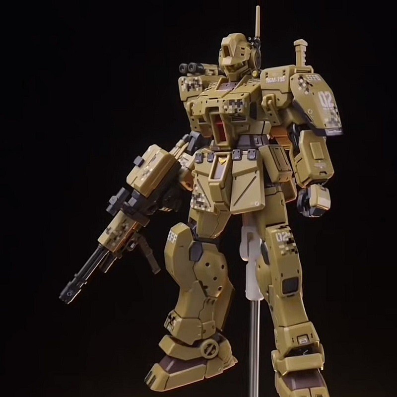 GM Spartan RGM-79 PB Limit HG 1/144 Desert Color Assemble The Model Action Figure Desktop Decoration