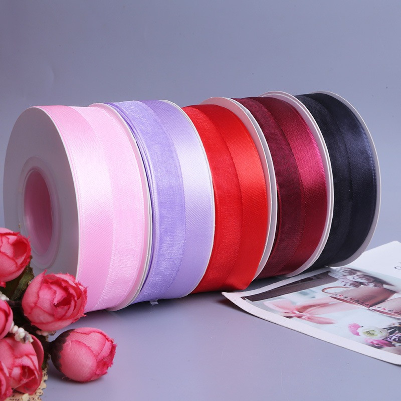 

Pita Kado Roll Motif Transparan Modern Pita Satin Motif Buket 2.5 CM Bouquet Bunga Dekorasi PT06