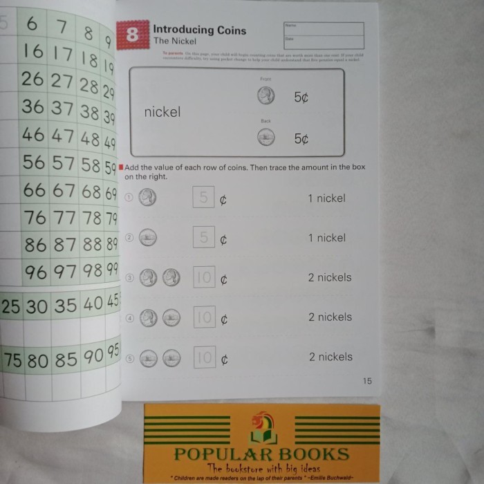 

Kumon My First Book of Money Counting Coins Ages 5-6-7