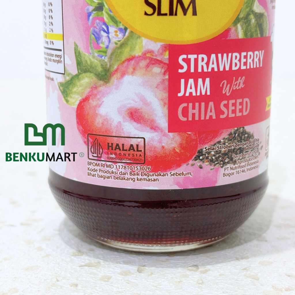 

QH Tropicana Slim Strawberry Jam with Chia Seed (375 gr) Selai Stroberi Sehat HALAL