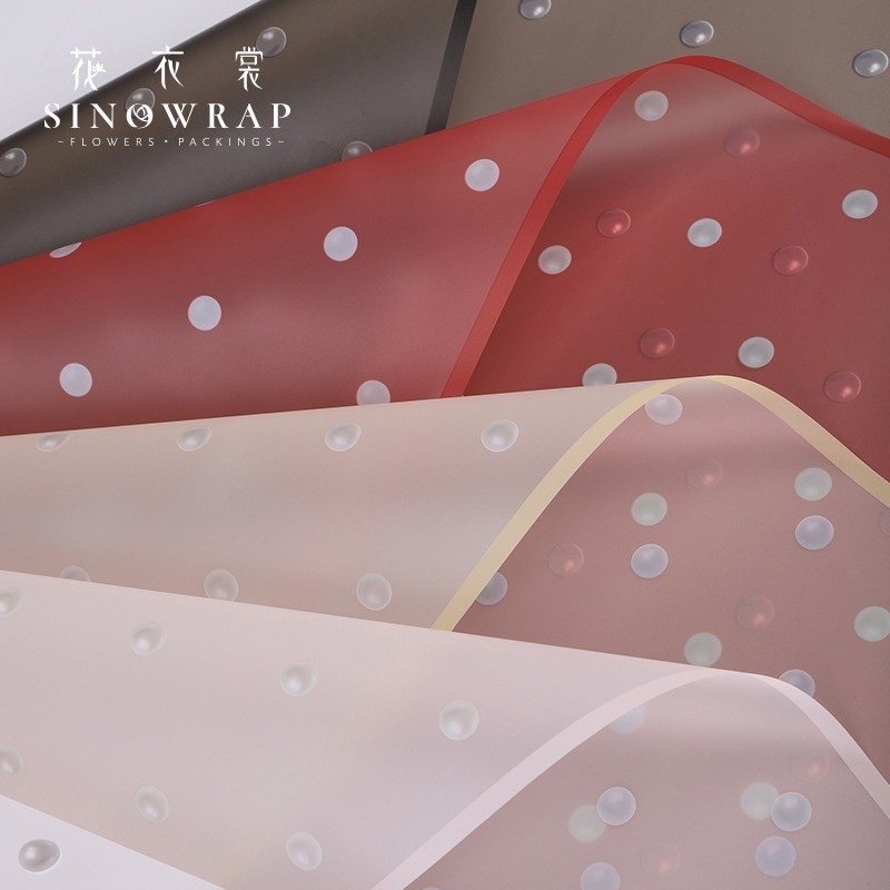 

TERMURAH WRAPPING PAPER BUBBLE / MOTIF BUBBLE CELLOPHANE BOUQET PLASTIC WATERPROFF PAPER