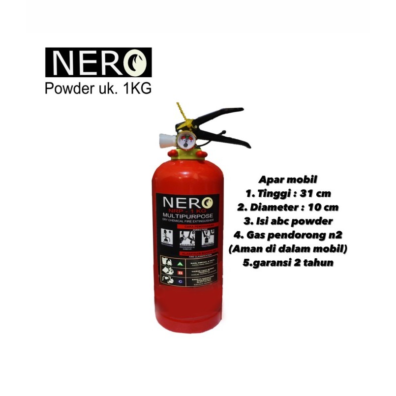

APAR NERO 1kg murah tabung pemadam api alat pemadam api untuk mobil - standard (40%)