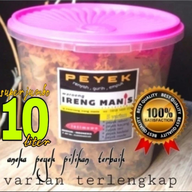 

peyek waroeng ireng manis lezat gurih harum renyah crispy - rebon