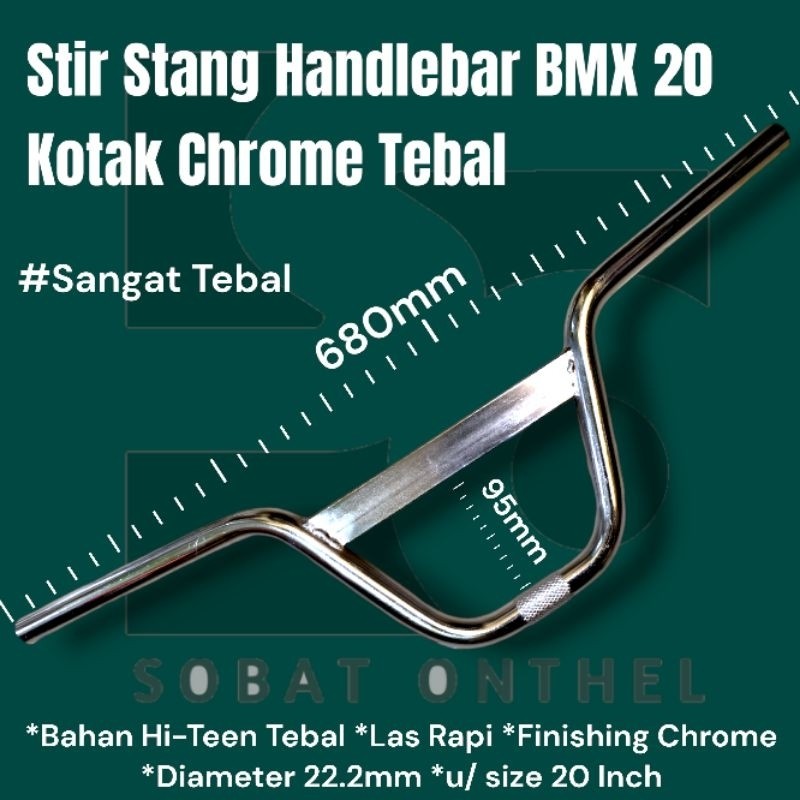 Stang Stir Handelbar BMX 20 Kotak Super Tebal