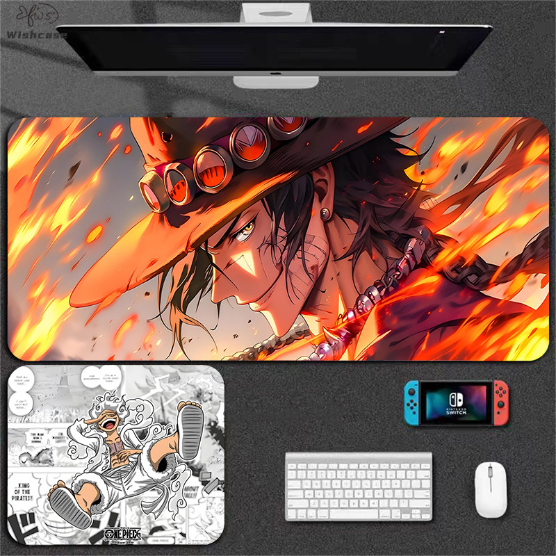 Bantalan Mouse Gaming Panjang Anti Selip Alas Meja Karet