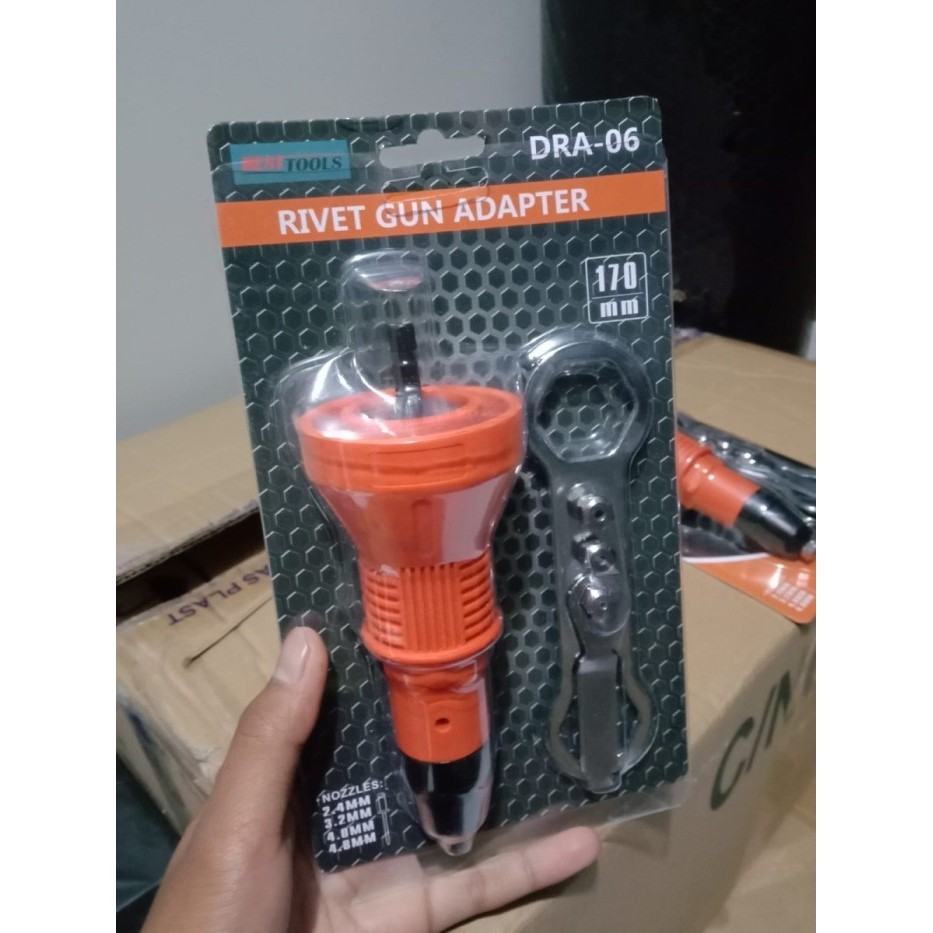 adaptor tang rivet / rivet adapter / paku rivet / baja ringan Alangger - plastik bst