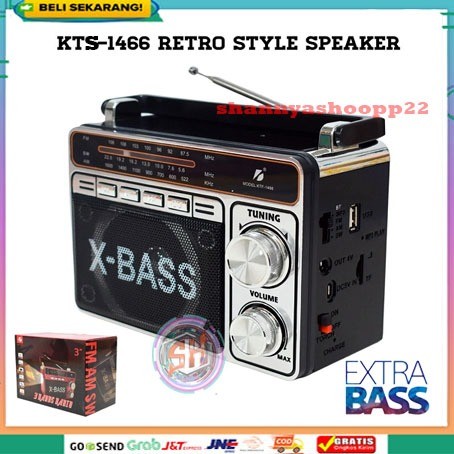 Radio x bass  kts 1466 Radio digital Classic FM Radio digital Super Bass terbaru murahh