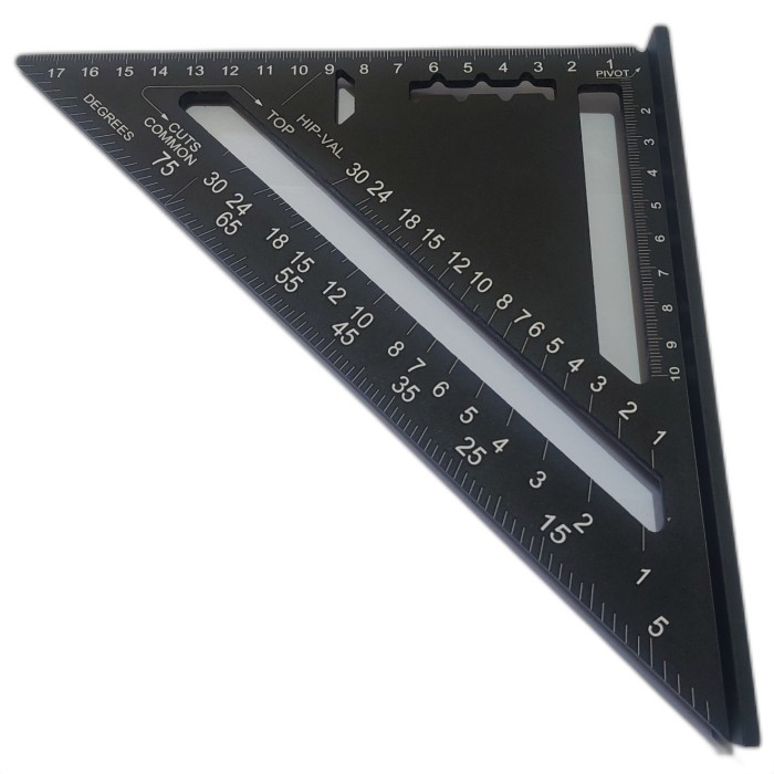 

Speed Square 7" Black Pengaris Siku Segitiga - Hitam