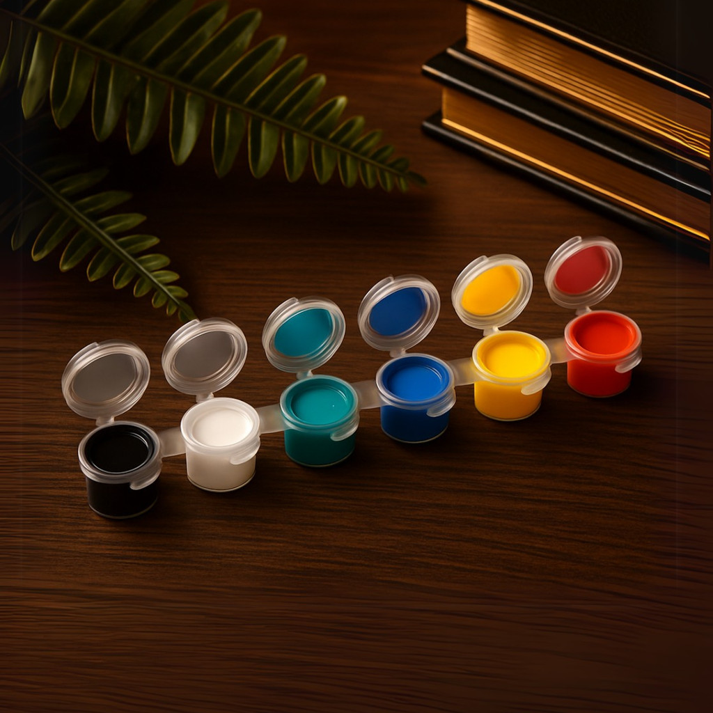 

SFO - Cat Acrylic 3ml isi 6 - Akrilik Lukis Set Transparan