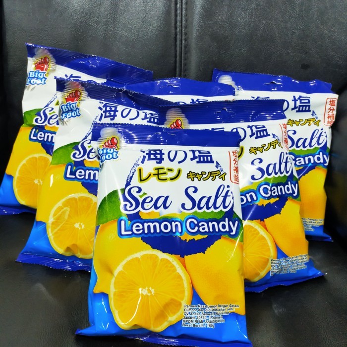 

permen big foot sea salt lemon 150 gr