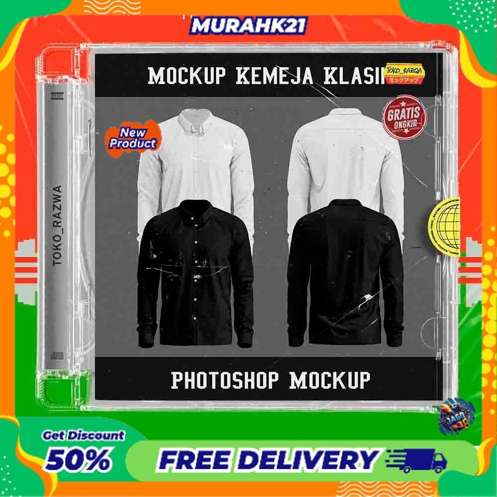Photoshop Mockup - Mockup Kemeja Klasik - 122024 NEW MOCKUP