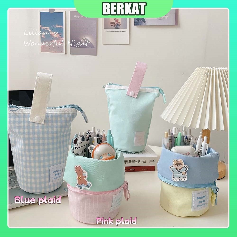 

Tong Canvas Tempat Pen / Berdiri Standing Pen Case / Case Tempat Pensil / Tempat Pulpen Di Meja Lucu