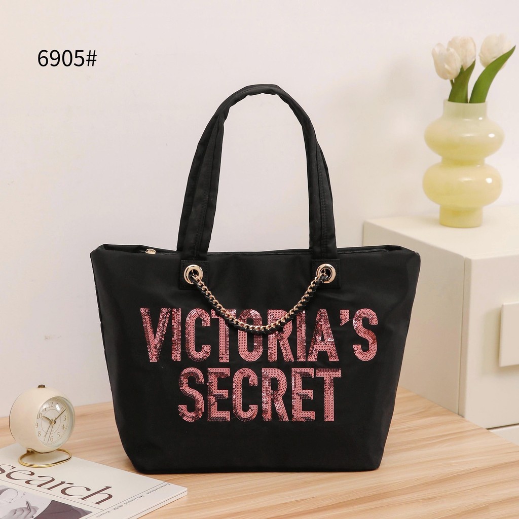 Tas Wanita #6905 Tote Shoulder Bag Bahan Canvas Nylon Branded Import