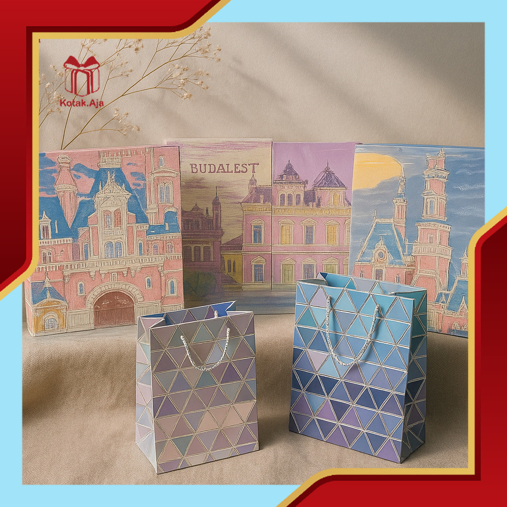 

Paper Bag Kado / Paper Bag Motif / Paper Bag Hampers / Paper Bag Souvenir / Tas Kado / Tas Hampers I AA33