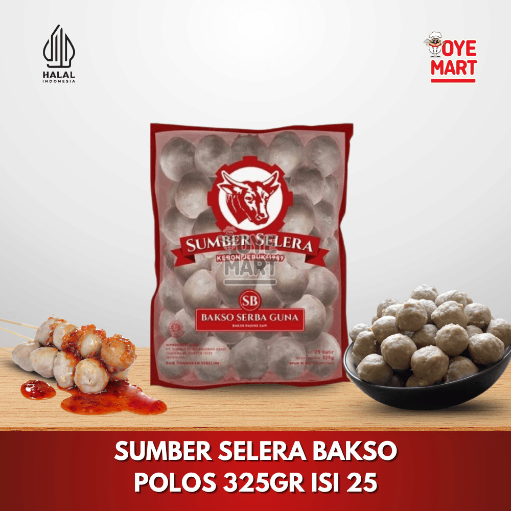 

SUMBER SELERA BAKSO POLOS 325GR ISI 25