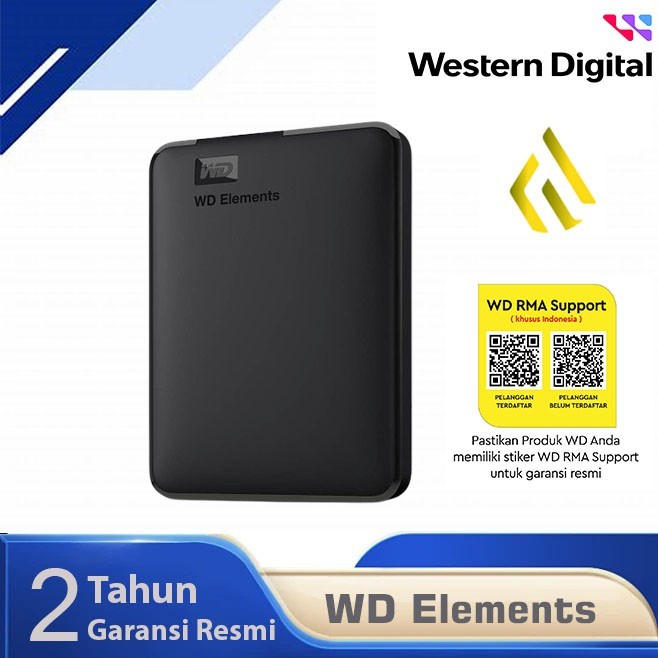 WD Elements Element 1TB 2TB - HDD Hardisk Eksternal 2.5 inch