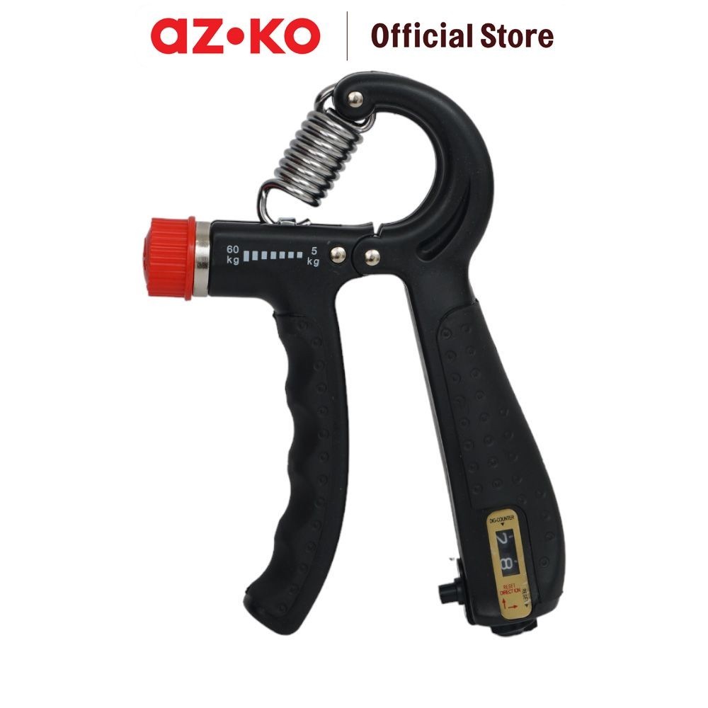AZKO Kinetic Hand grip Adjustable Dengan Counter Alat Olahraga Indoor Pelatih Otot Lengan Perlengkap