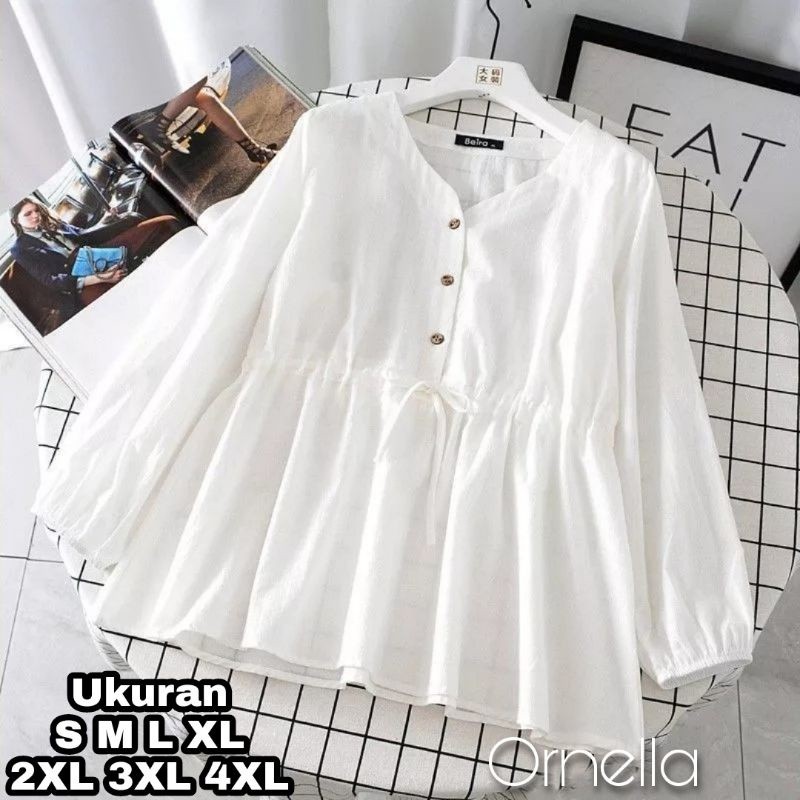 ORNELLA BLOUSE – BAJU ATASAN WANITA BUSUI - BLOUSE OVERSIZE KOREA TERBARU 2022 – PAKAIAN WANITA BLOU