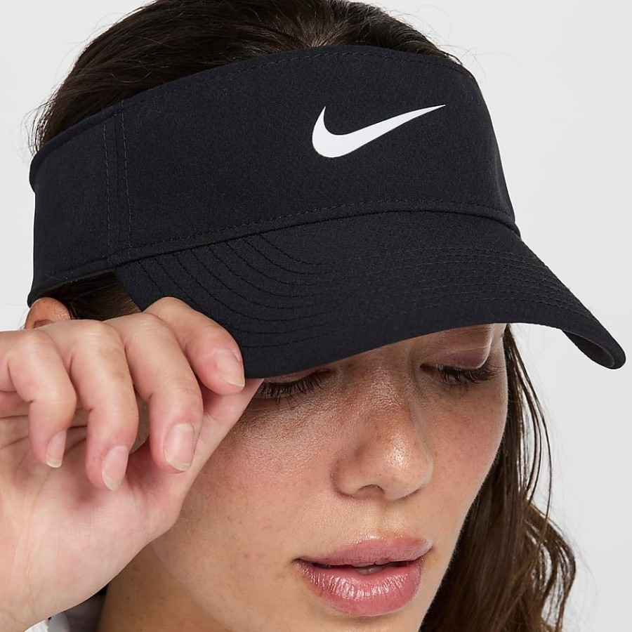 HJ3689-010 Nike Ace Dri-FIT Visor Black Hitam Topi Original 100%