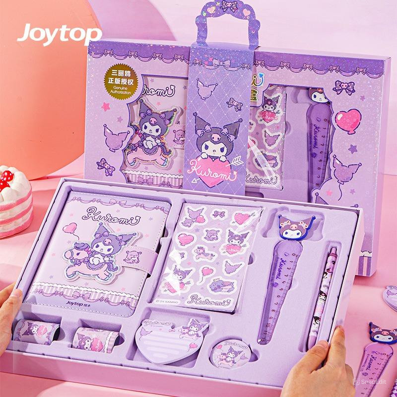 

6.6 NOTE BOOK SET ALL IN 1 / KUROMI MAGNETIC DIARY BOOK SET / ALL IN 1 GIFT BOX DIARY ANRIO SET 6.6