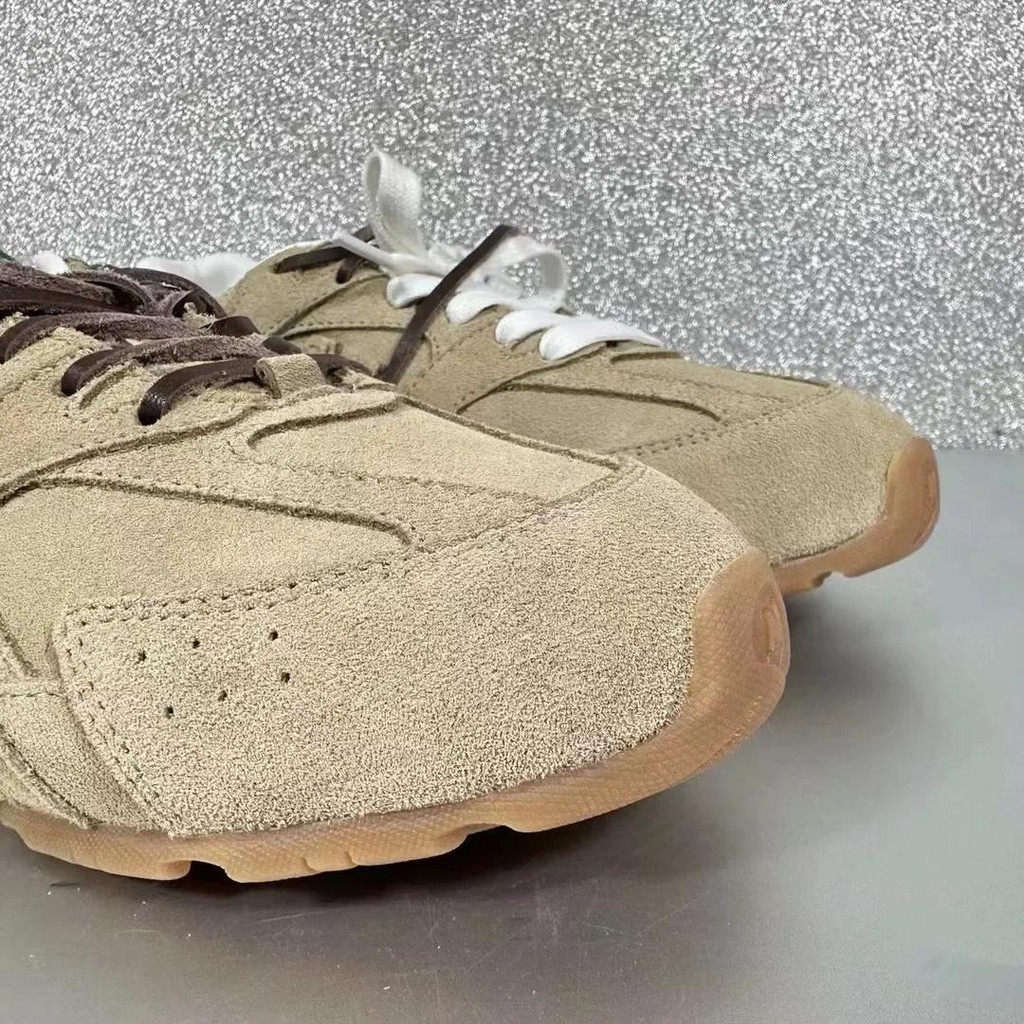 New 2025 Men Women Sport Shoes Cowhide Miumiu Miuccia 24S Collaborative Anti-slip Wear-resistant Rub