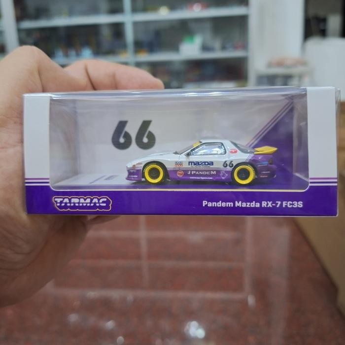 LP2155 Tarmac Skala 64 Mazda RX7 Pandem White Racing