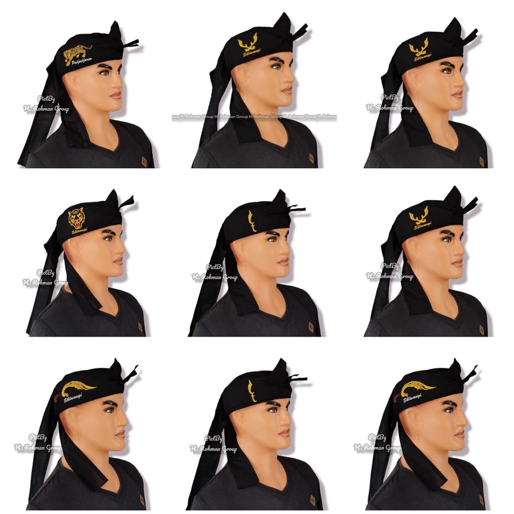 IKAT BENDO BLANGKON BENDO UDENG TOTOPONG KHAS SUNDA BORDIR MACAN SILIWANGI EL GOGO