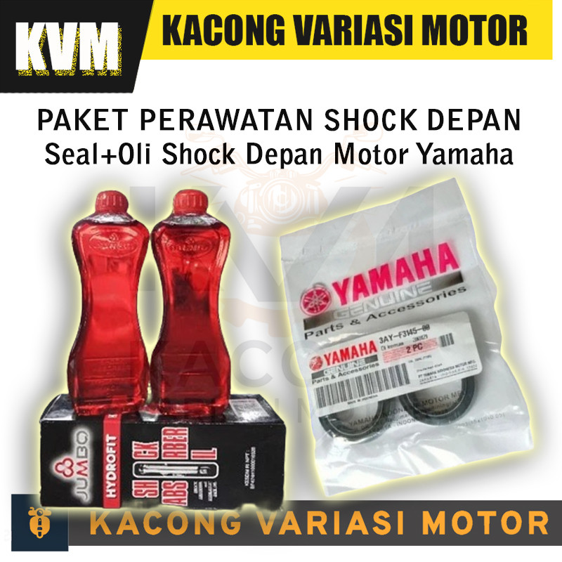Seal Shock Depan Yamaha + Oli Shock Depan - Set Oli dan Seal Shock Depan Motor Yamaha
