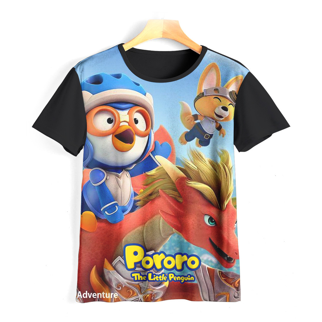 Kaos  Pororo Keren dan Adem | Kaos Kartun Pororo Anak | 055KD039 Pororo