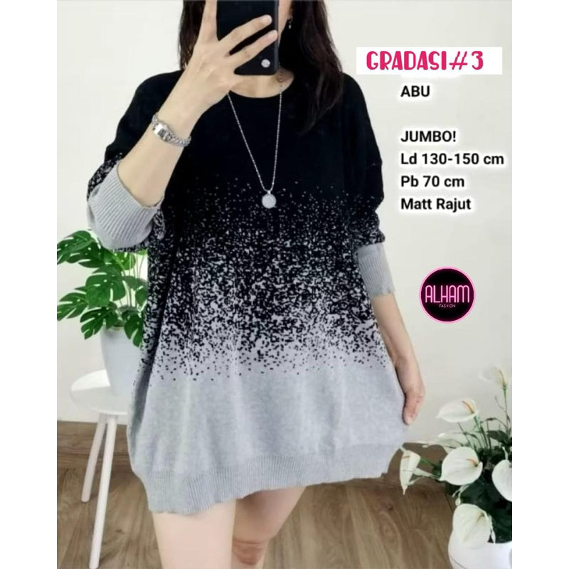 (BEST SELLER) Atasan Rajut Oversize Atasan Wanita Kekinian Blouse Wanita lengan Panjang Blouse rajut