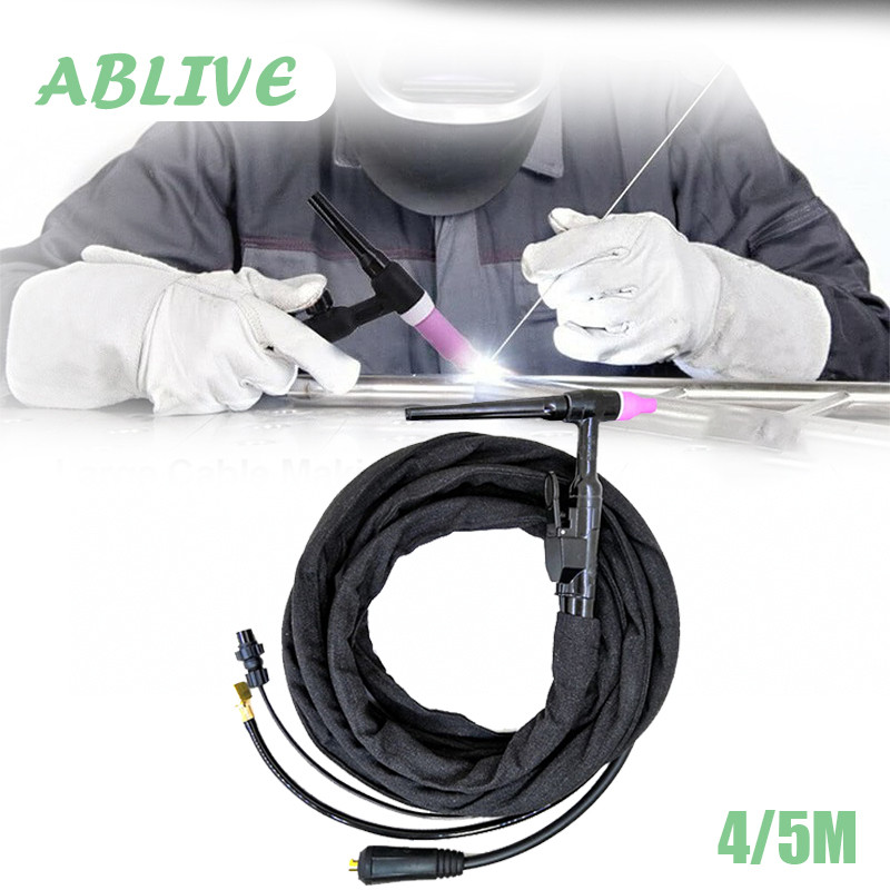 Tig Welding Torch Qq150 Tig Argon Stang Las Welding Torch 4meter 5meter Pemisahan Gas-Listrik