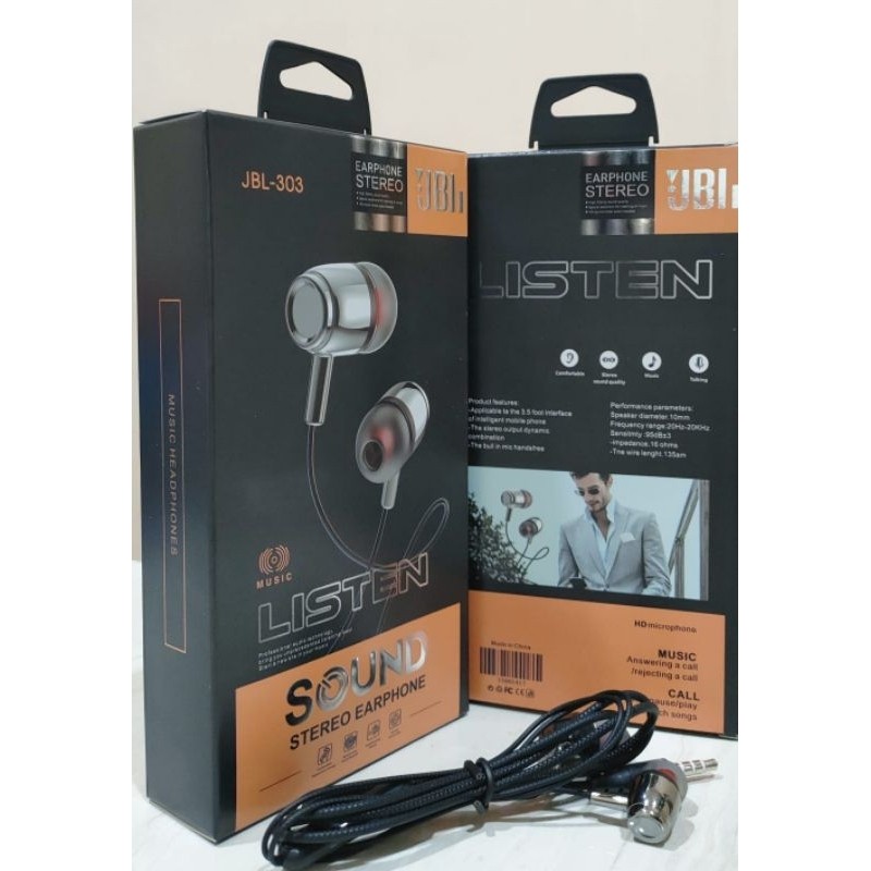 HF Headset Earphone ORI JBL 303 88