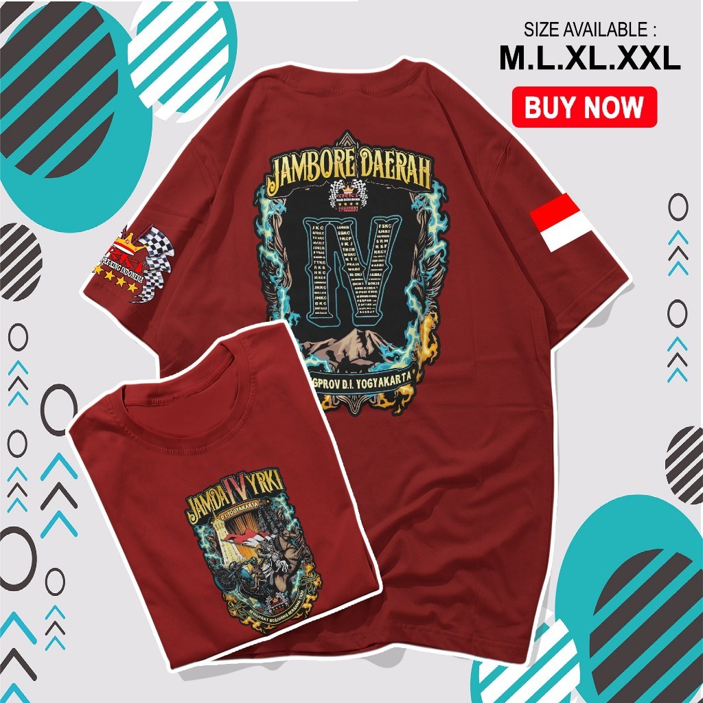 MECO// LENGAN PENDEK HITAM KAOS JAMDA IV DIY - KAOS   JAMDA IV YRKI PENGPROV DIY by KAGA CREATIVE - 