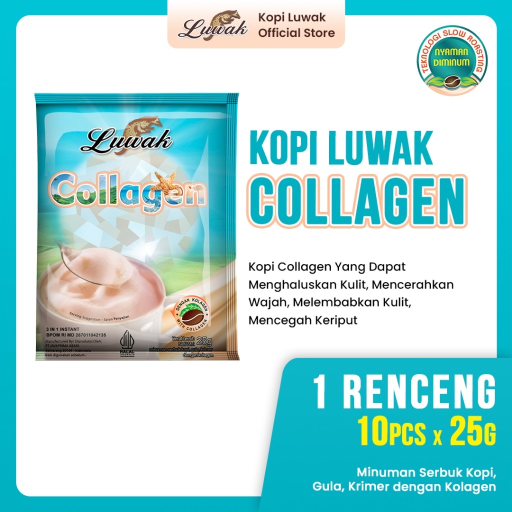 

KOPI LUWAK COLLAGEN 1 RENCENG isi 10 pcs