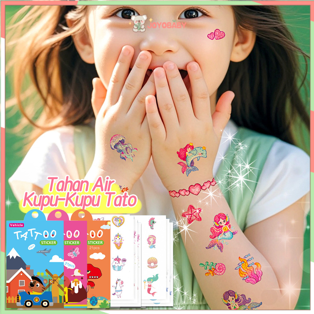 ​​Joyobaby​​ Sticker Karakter Tato Temporer Tatto Stiker Tato Tempel 21 Pcs/Set