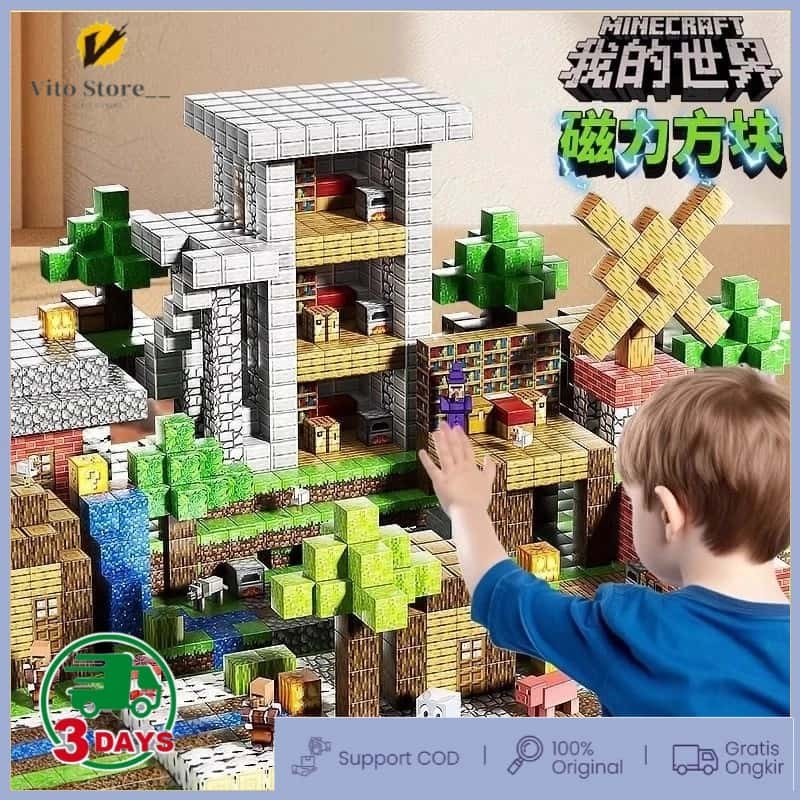 Magnetic Building Blocks DIY Variety Magnet Cube Building Block Toys Educational Toys