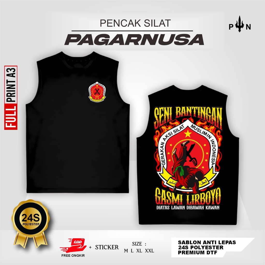 Kaos Singlet Pagar Nusa Gasmi Seni Bantingan Desain Terbaru Full Print By Dhasing Fashion