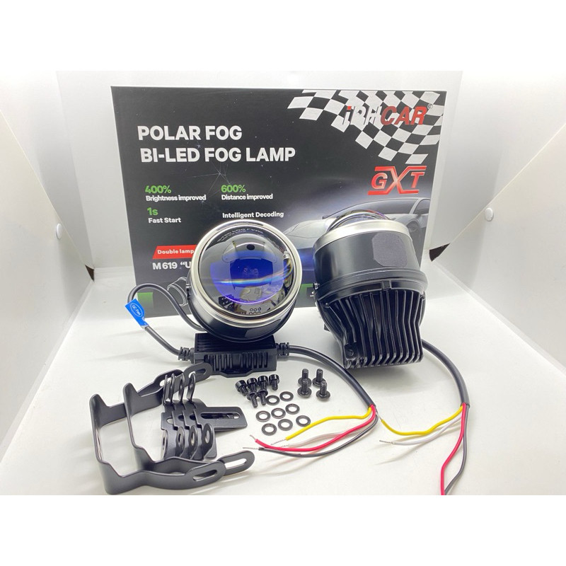 foglamp Biled Projector 3" inch Bluelens IPHCAR M619 Hi-Lo Garansi