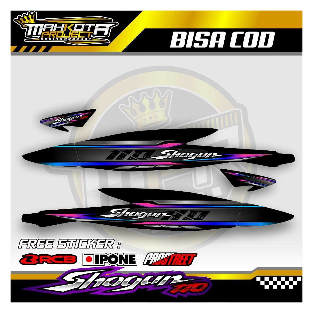 STRIPING VARIASI SUZUKI SHOGUN 110 R / STICKER LIST VARIASI MOTOR SUZUKI SHOGUN 110 R